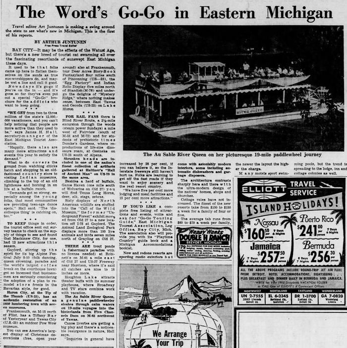AuSable River Queen - 1965 ARTICLE ON ATTRACTION